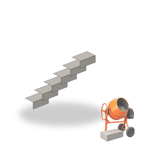 Stair Concrete Volume Calculator